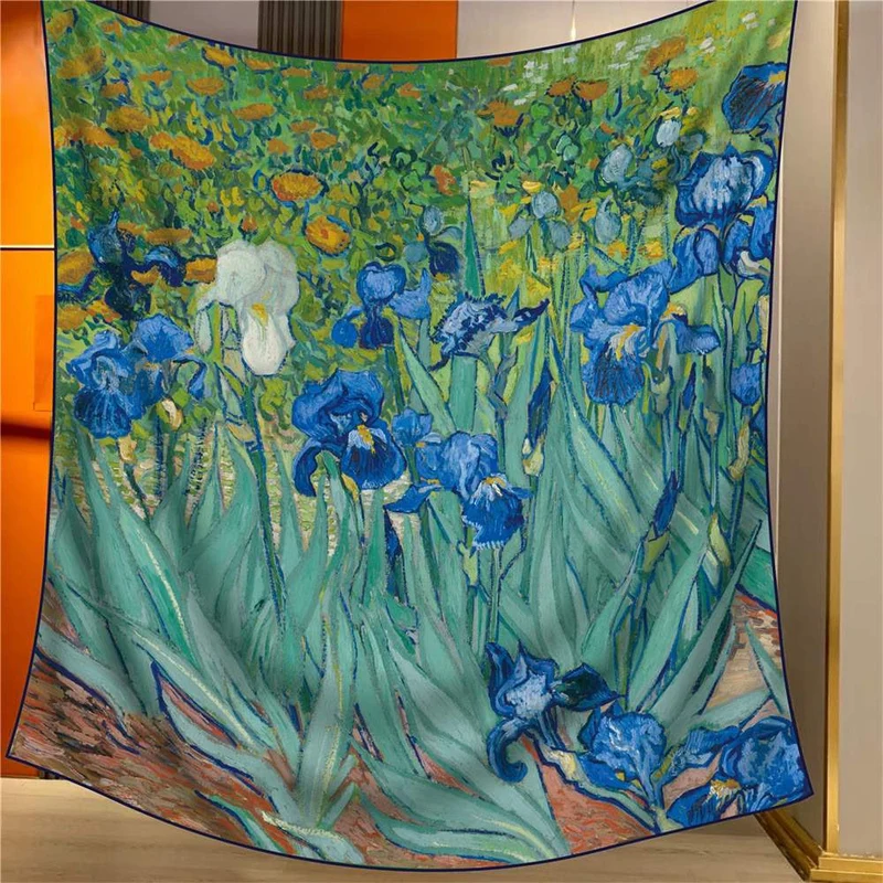Van Gogh Iris Bloemen Sjaal - Aangepaste Importeur & Exporteur Levering