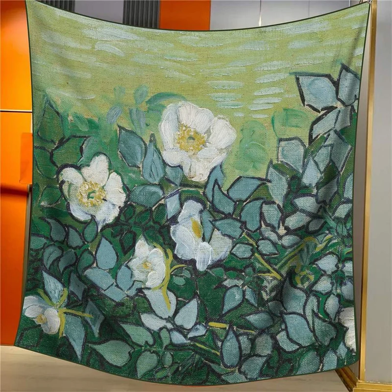 Premium Van Gogh Rose Sjaals - ODM Services voor Maatwerk