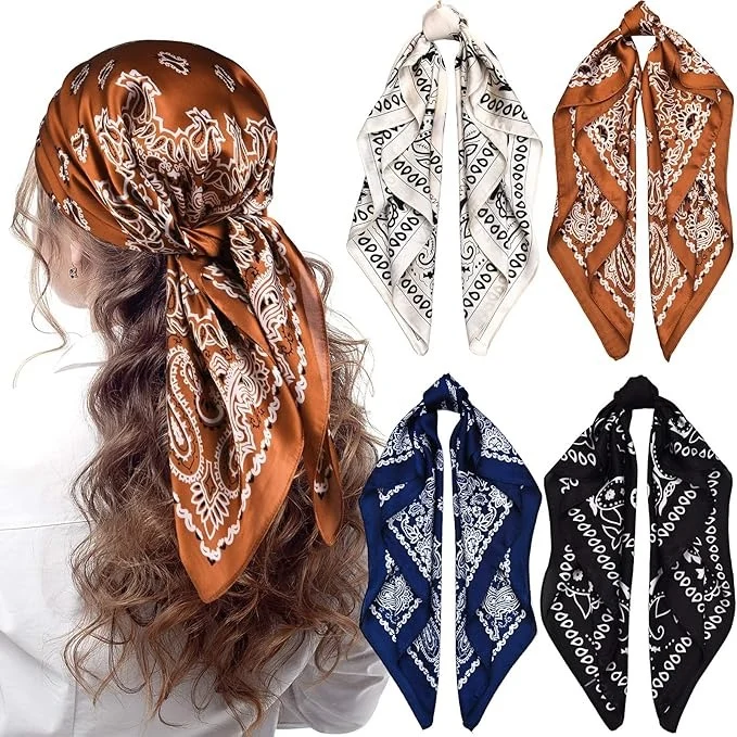 Dealer 27 inch Street Style Paisley Vierkante Hoofdband - Casual Hoofdband Mode Polsband
