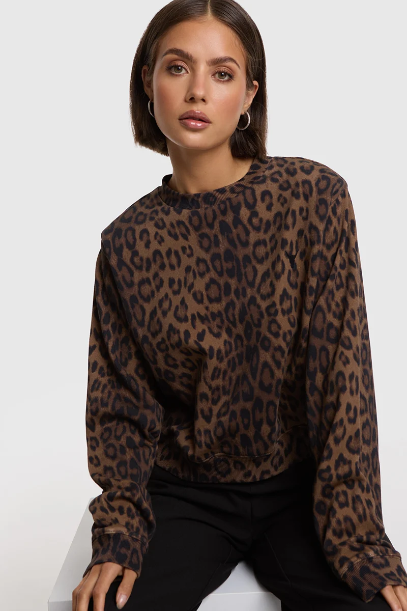Alix The Label - LEOPARD SWEATER