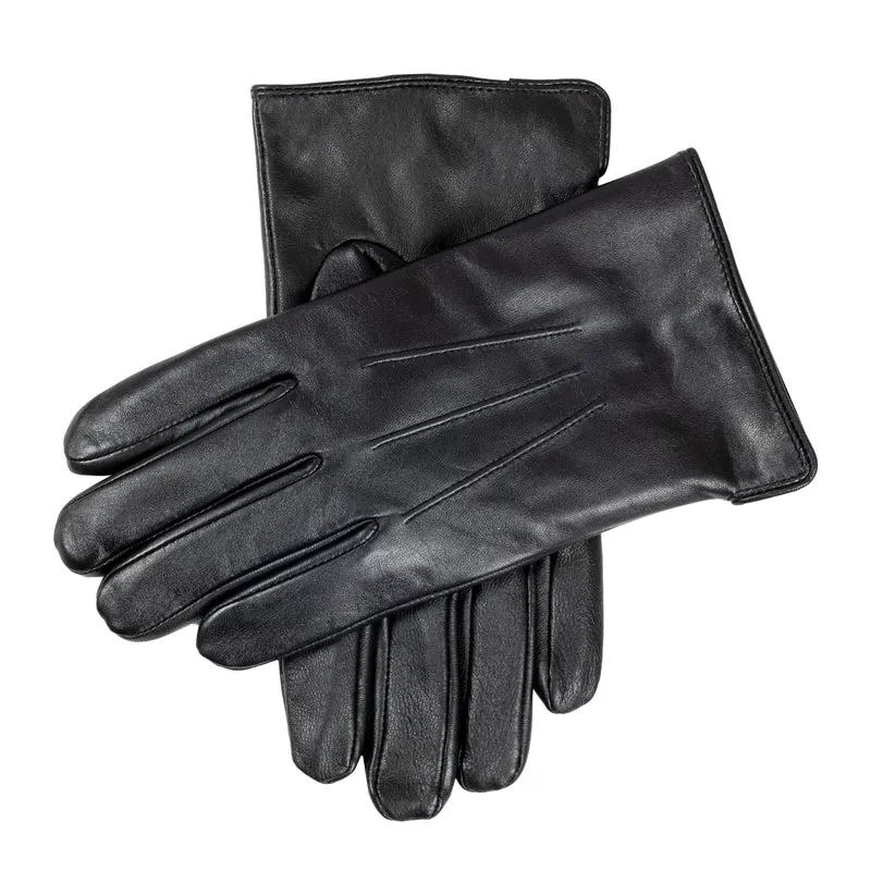 Men’s Three-Point Lined Leather Gloves