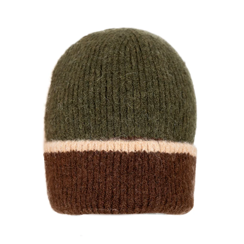Bonnet pour homme avec bord contrastant