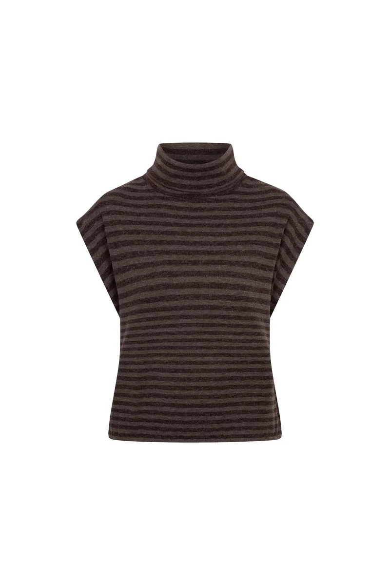 CIBBIE Sleeveless coll top