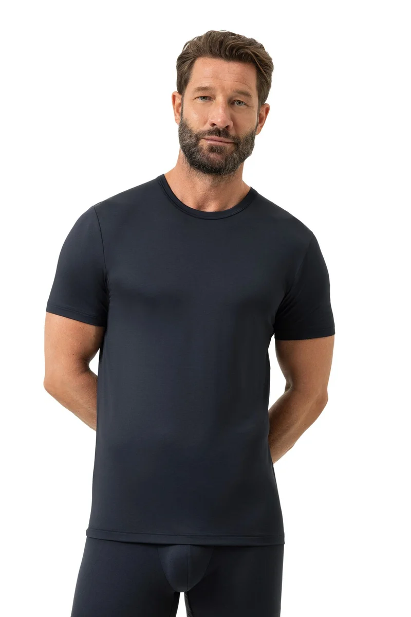 Mey Shirt Korte Mouw Iconic Modal Heren 2110019 116 marine