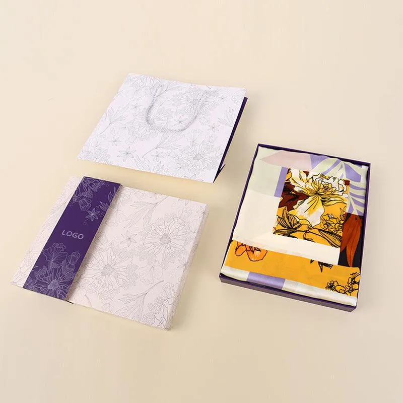 Exquise zijden sjaaldoos: perfect om cadeau te doen met stijlvolle presentatie op maat