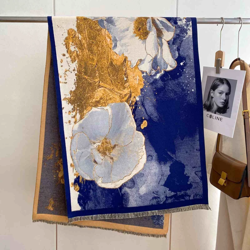 Artisan Blue Poppy Sjaal: Exclusieve Ontwerpen voor Exporteurs en Speciaalzaken