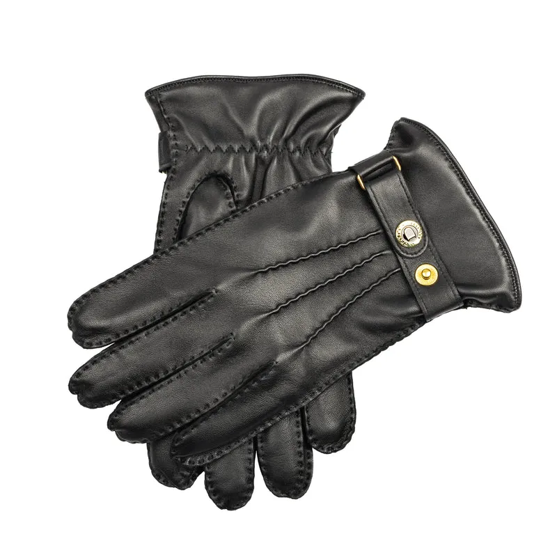 Gants en cuir cousus main à écran tactile pour homme, doublés en poil de chameau à trois points, style Heritage