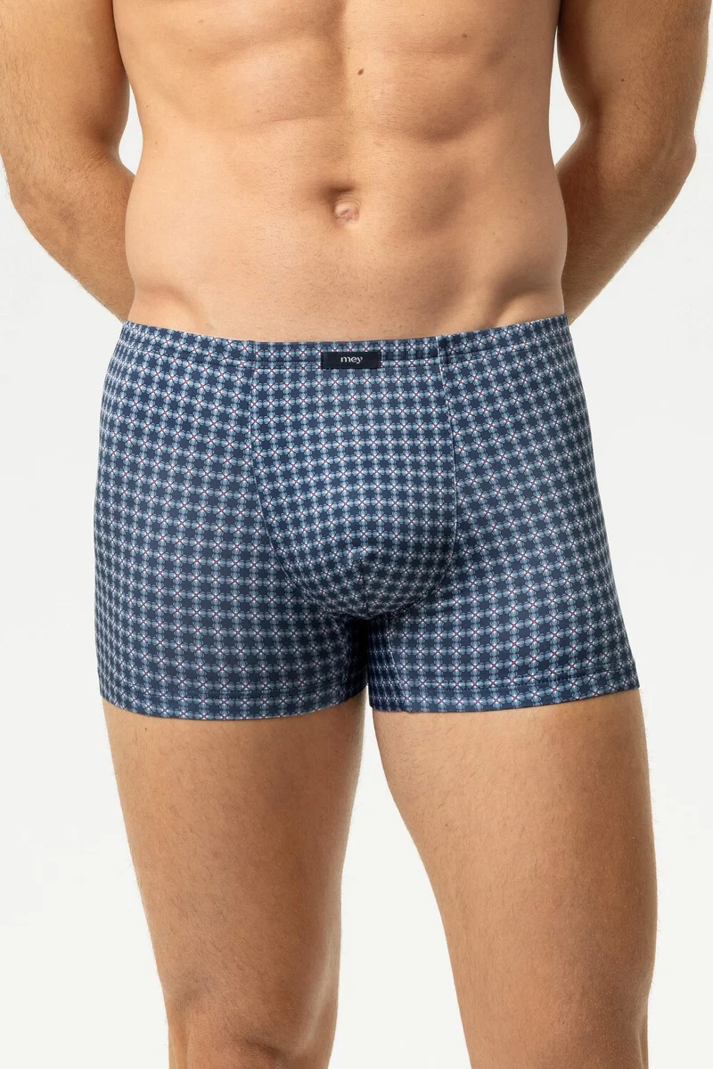 Mey Shorty Floral Grid Heren 2120284 1795 alaskan blue