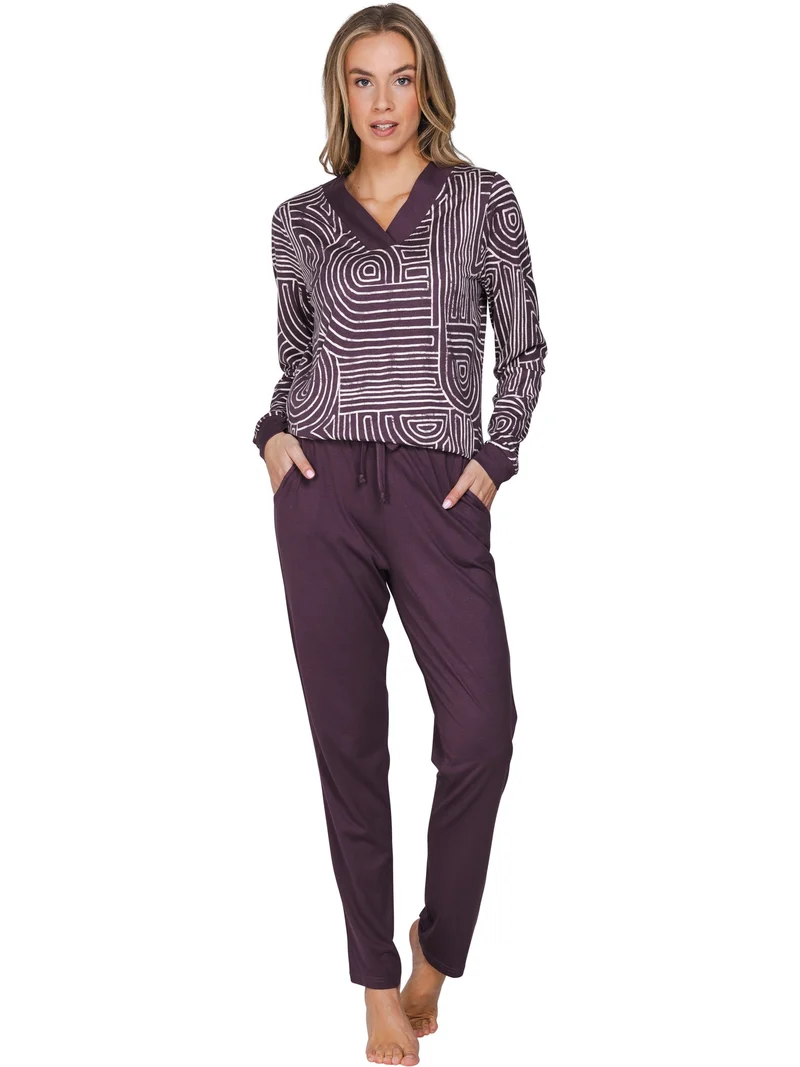 Pastunette Tweedelige Pyjama Dames 121262-206-2420 420 dark purple