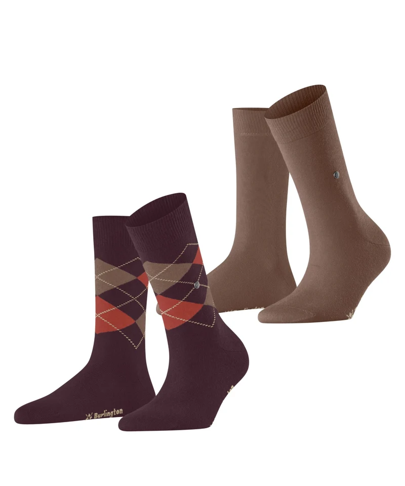 Burlington Everyday Mixed 2-Pack Damessokken 22044 8377 rose