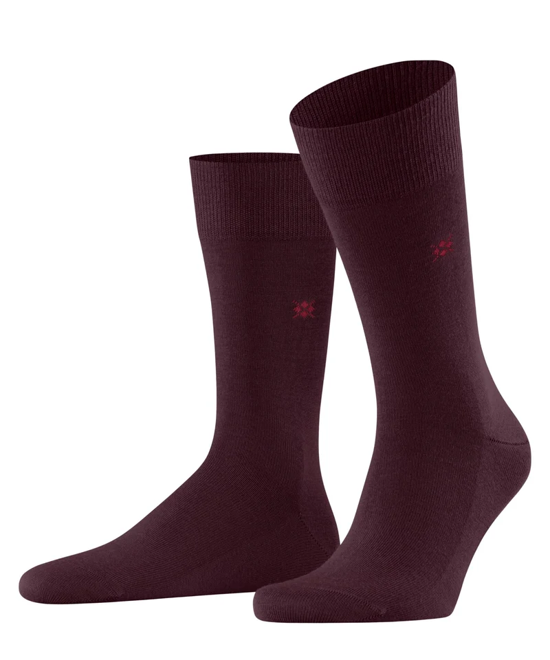 Burlington Leeds Sokken Heren 21077 8435 claret