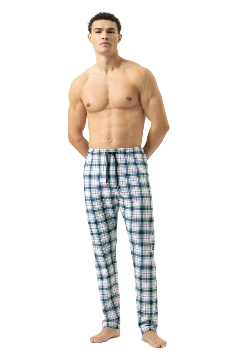 Mey Pyjamabroek Perfect Check Heren 2220052 668 yacht blue