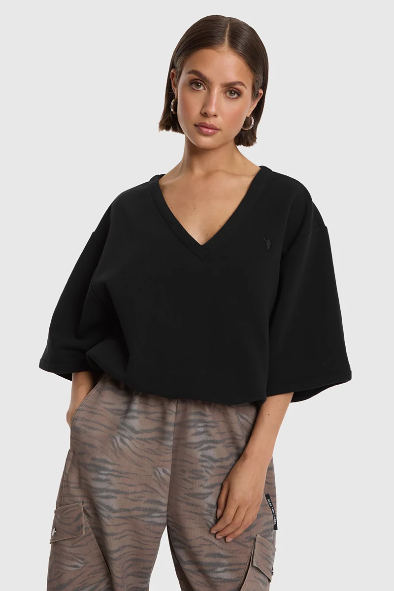 Alix The Label - V NECK T-SHIRT