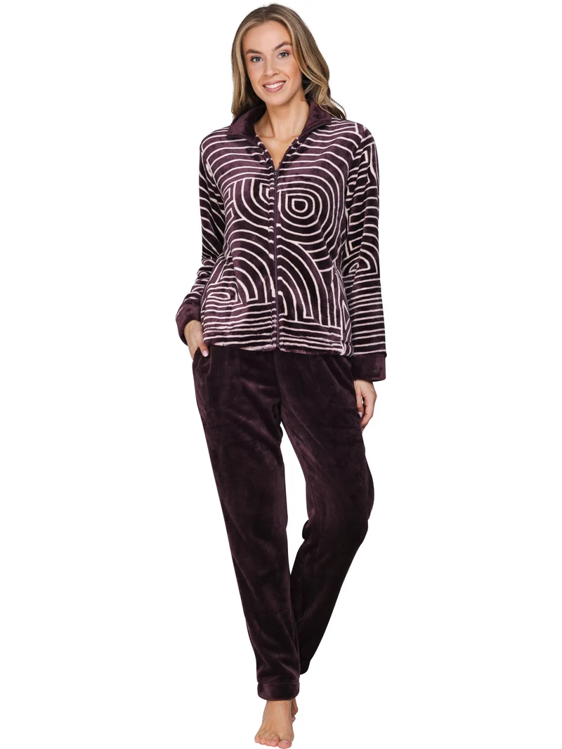 Pastunette Fleece Huispak Purple Dames 181262-210-1 420 dark purple