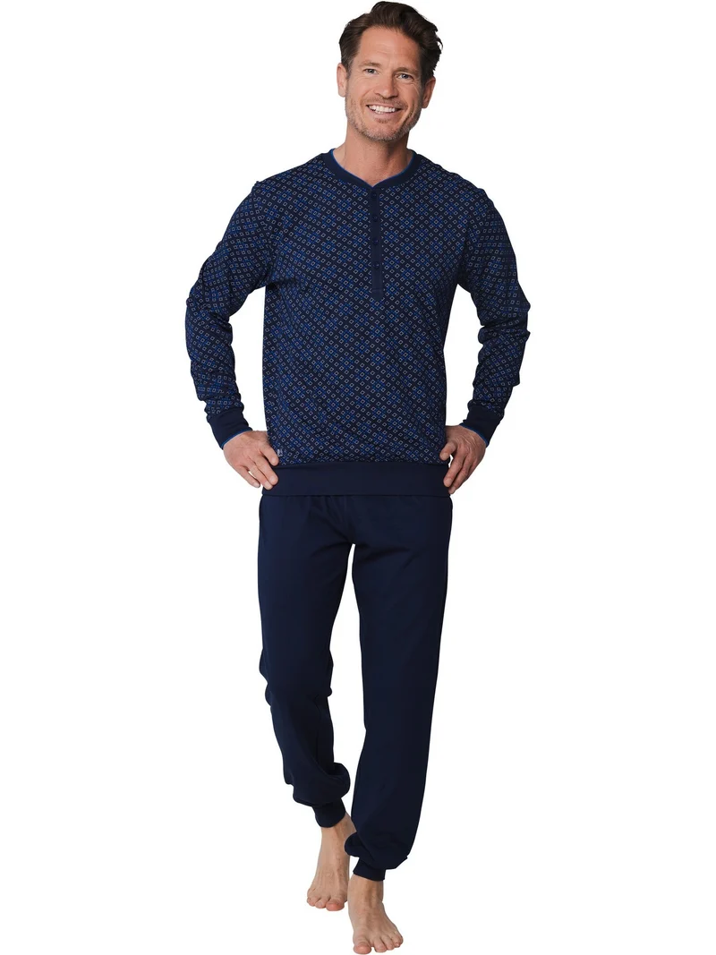 Pastunette Tweedelige Pyjama Heren 122199-510-1 Dark blue 520 Dark Blue