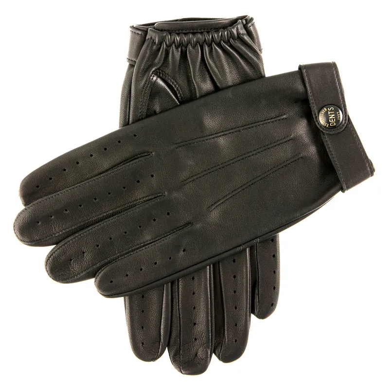 Gants de conduite en cuir à trois points résistants à l'eau pour hommes