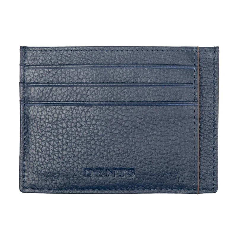 Men's Pebble Grain Leather Card Holder with RFID Blocking