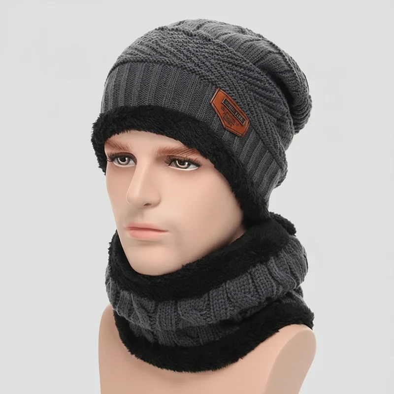 Wintermutsen voor heren - Skullies Beanie Hat, wollen sjaalmutsen, bivakmutsen, gebreide mutsen en Gorras