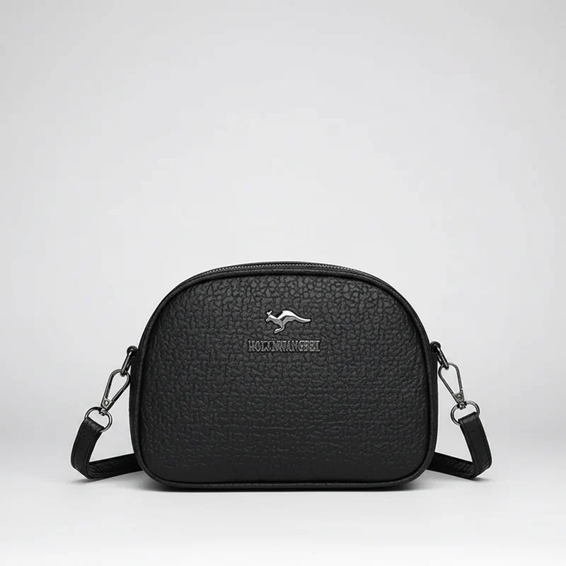 Luxe crossbodytas van krokodillenleer met ritssluiting voor dames