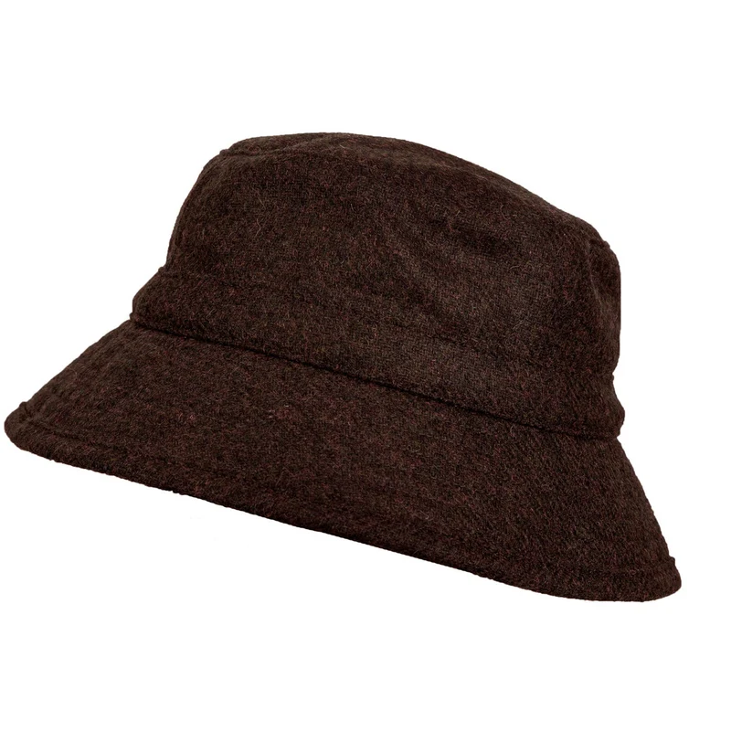 Men’s Abraham Moon Plain Tweed Bucket Hat