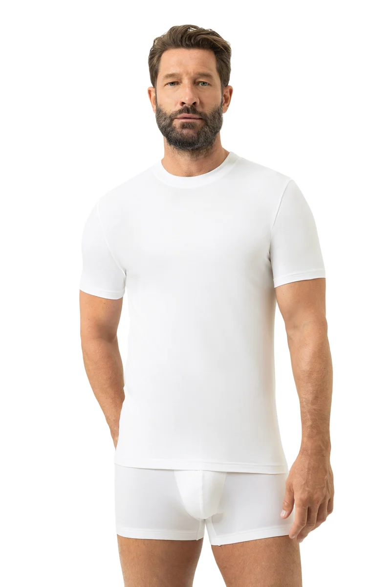 Mey Shirt Korte Mouw Dry Cotton 46003 101 weiss
