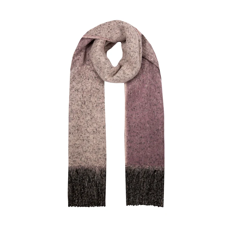 Écharpe en plaid ombré réversible pour femmes