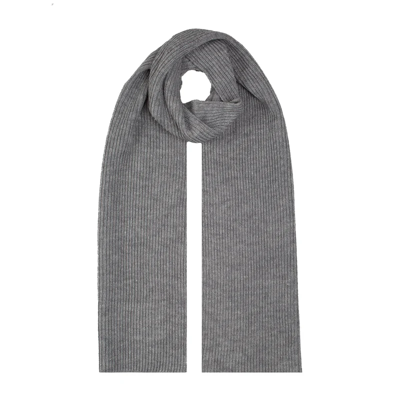 Écharpe en tricot côtelé pour femmes avec fil métallique