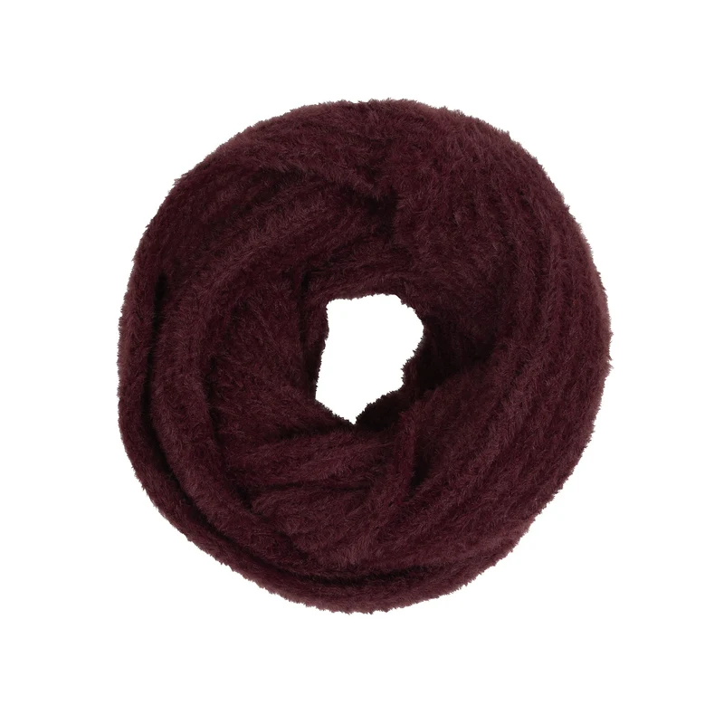 Women's Feather Yarn Knitted Snood