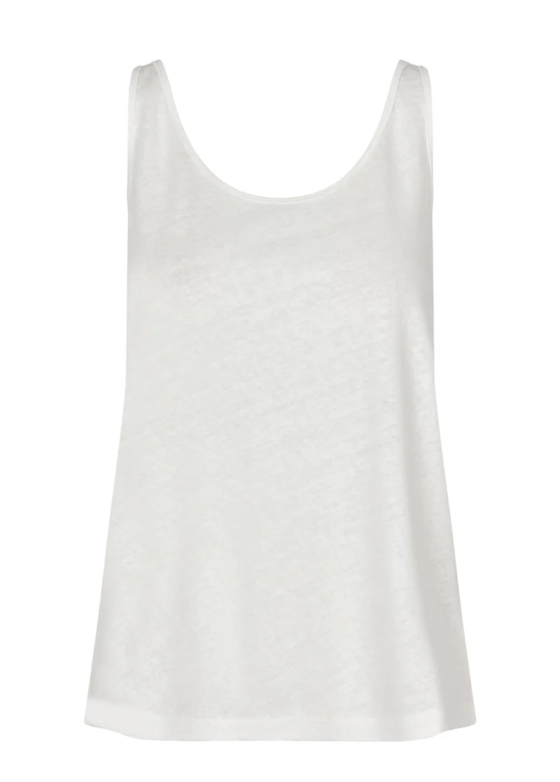 Modstrom Holt basic top linnen Wit