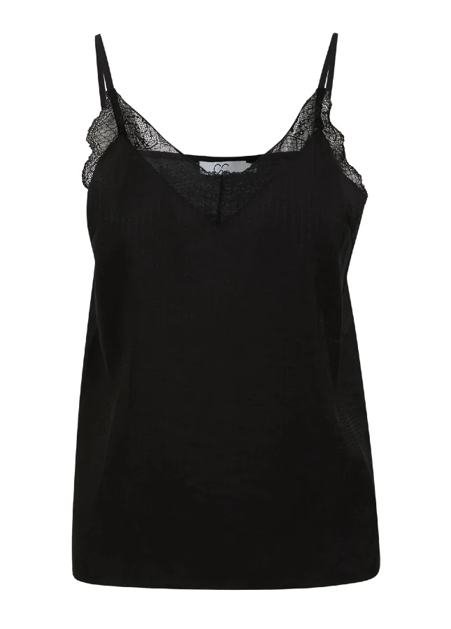 CC Heart Luna top met kant Zwart