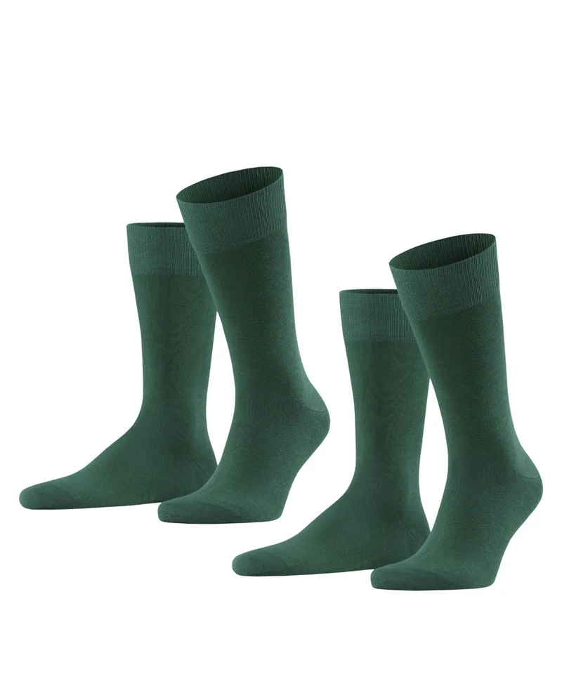 FALKE Happy 2-Pack Herensokken 14610 7441 hunter green