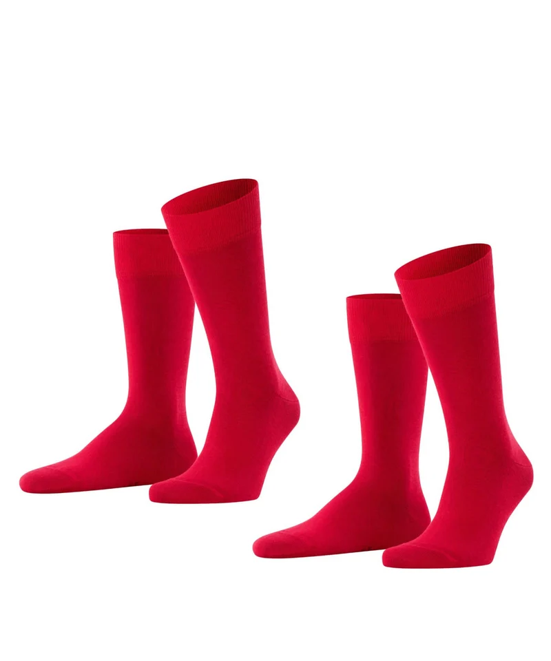 FALKE Happy 2-Pack Herensokken 14610 8228 scarlet