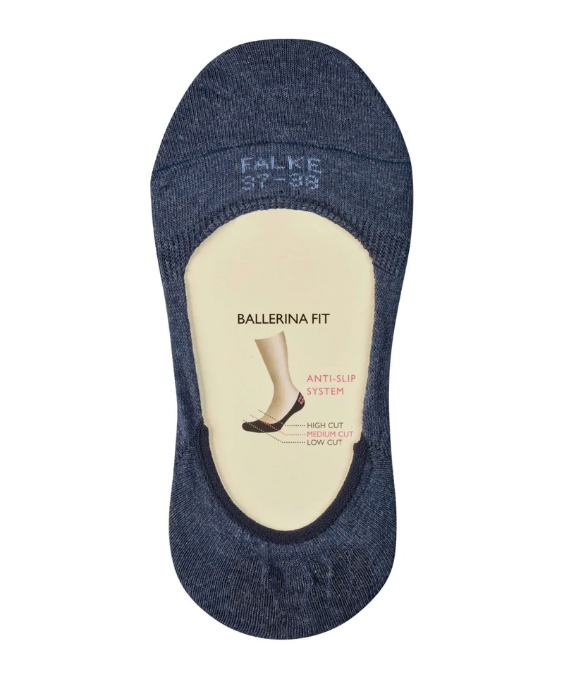 FALKE Step Kousenvoetje Medium Hoog Dames 46492 6127 navy mel.