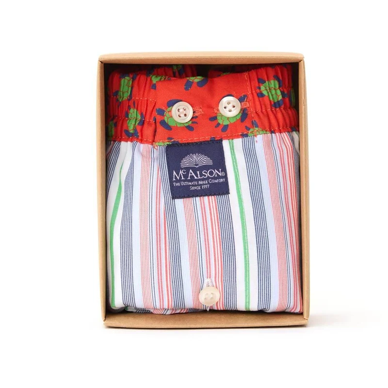 McAlson Boxershort met binnenbroek Striped Multicolour M5114