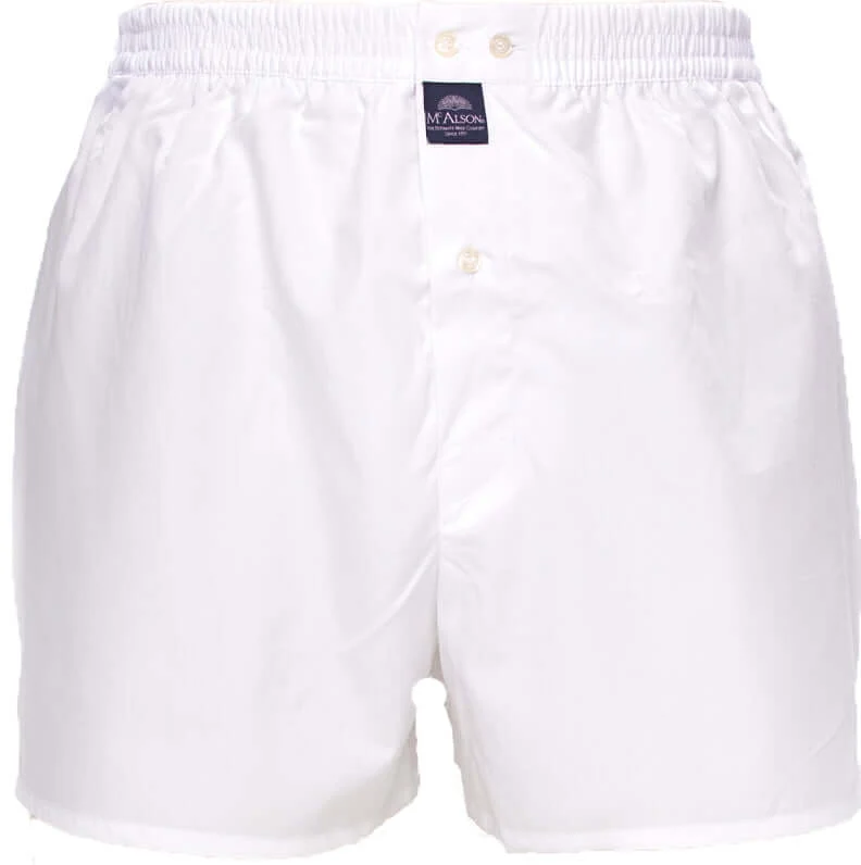 Mc Alson Boxershort met Binnenbroek Effen M0100 wit