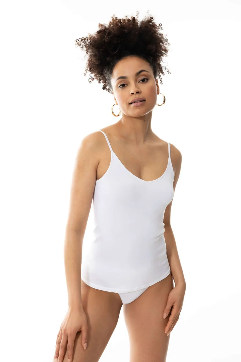 Mey Spaghetti Top 2-Pack Pure Sense Dames 55413 1 weiss