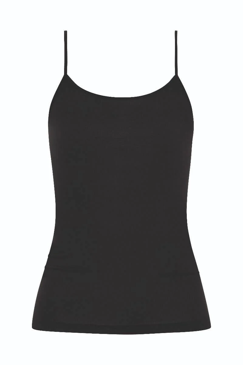 Mey Dames Spaghetti Hemdje Emotion 55201 3 schwarz