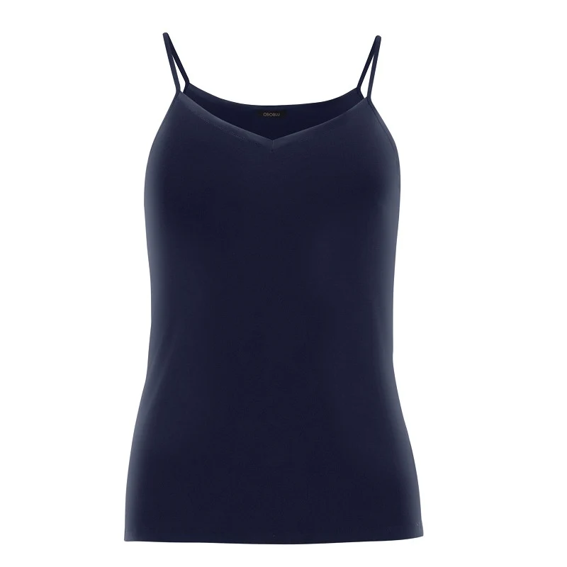 Perfect Line Katoen - top blauw