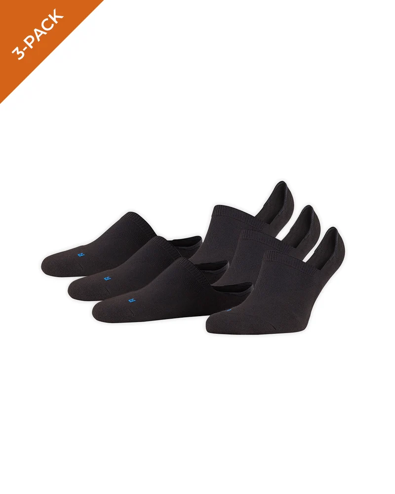 FALKE Unisex Cool Kick Sneakersokken 16675 Bundel 3 Paar zwart
