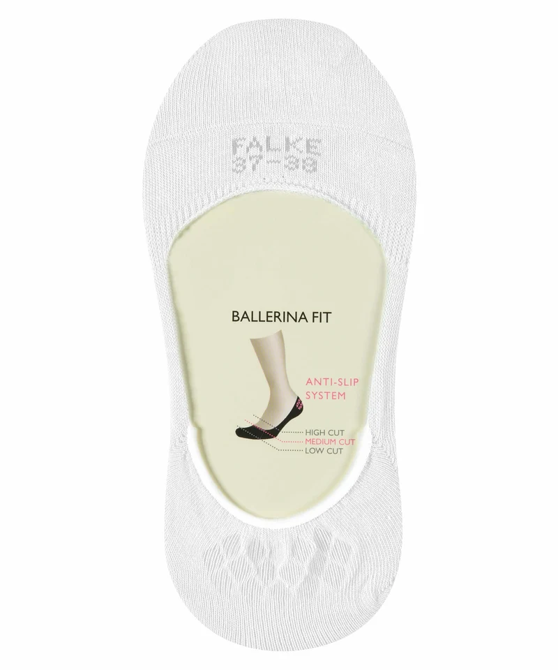 FALKE Step Kousenvoetje Medium Hoog Dames 46492 2000 white