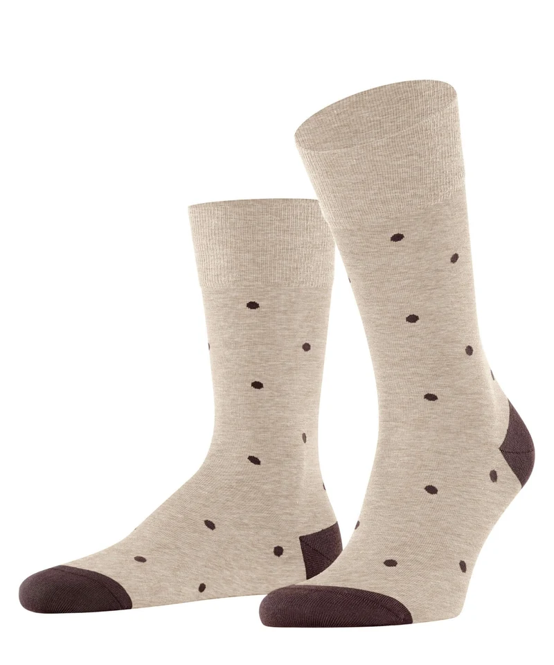 FALKE Dot Herensok 13269 4045 taupe mel.