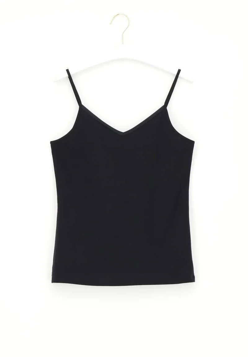 Perfect Line top katoen - zwart