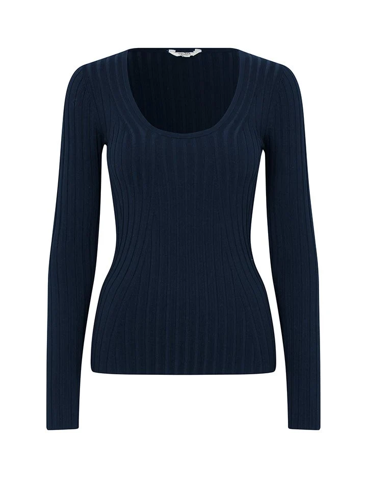 TEMPERANCE top navy