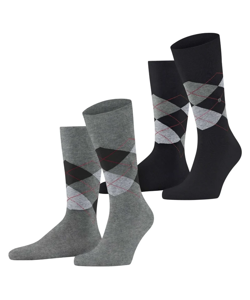 Burlington 2-Pack Everyday mix Heren 21102 3390 light greymel.