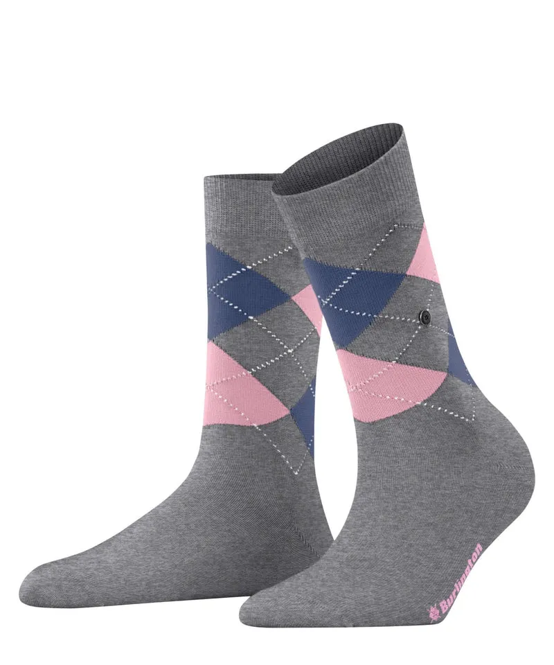 Burlington Covent Garden Sokken Dames 22088 3615 concrete mel.