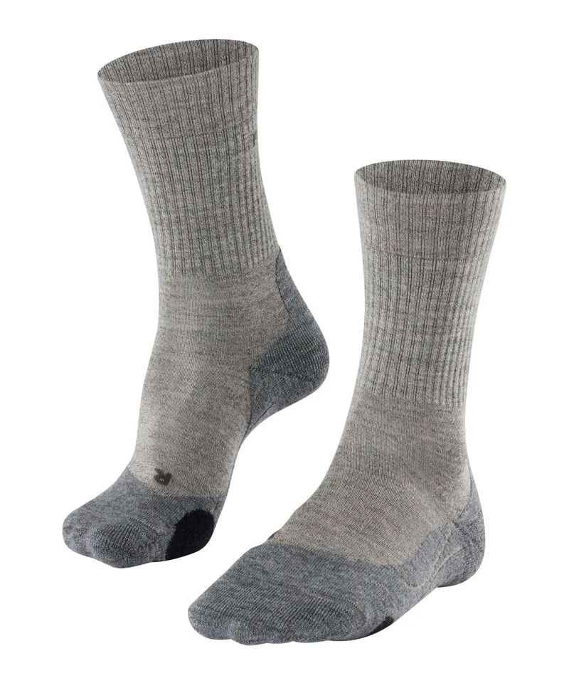 FALKE TK2 Wool Dames Wandel Sok 16395 4310 kitt mouline