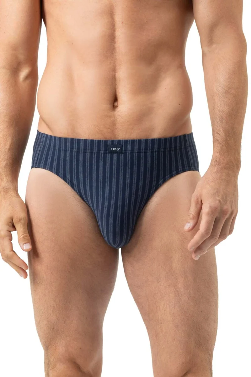 Mey Slip Denim Stripes Heren 2120222 668 yacht blue