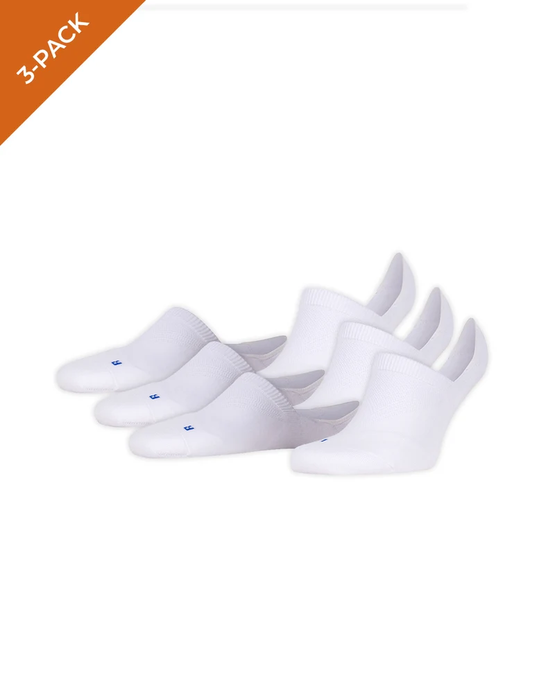 FALKE Unisex Cool Kick Sneakersokken 16675 Bundel 3 Paar Wit