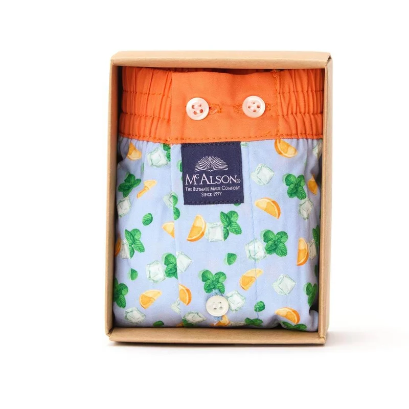 McAlson Boxershort met binnenbroek Summer Punch Light blue M5155