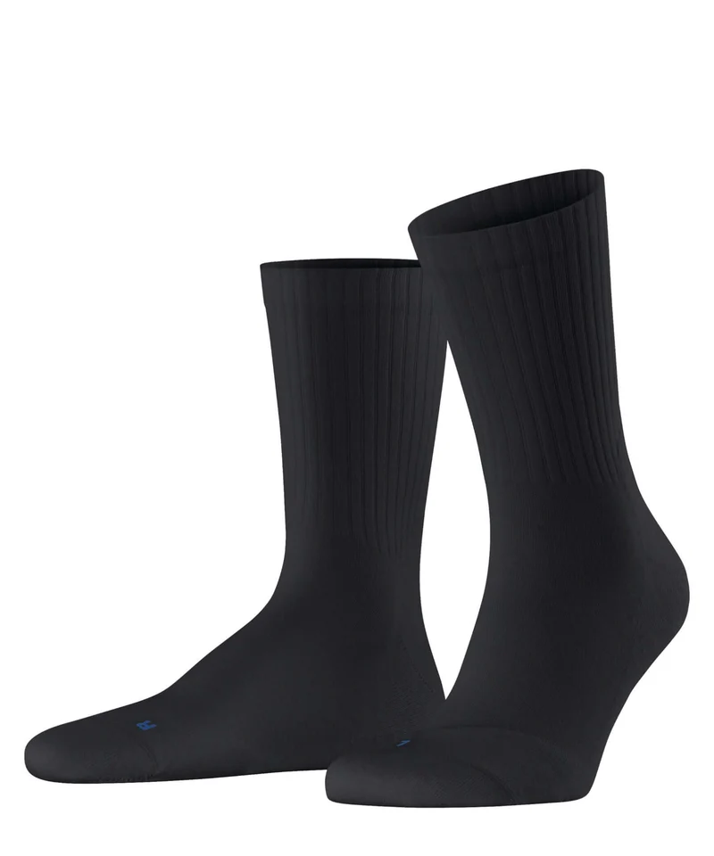 FALKE Run Rib Crew Sokken Unisex 12574 3000 black